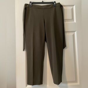 JCPenny - Worthington Women’s Trousers w Tie - Army Green - Like New